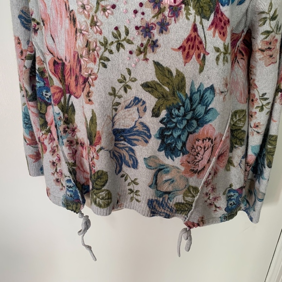 Anthropologie Angel of the North floral sweater - Picture 5 of 8